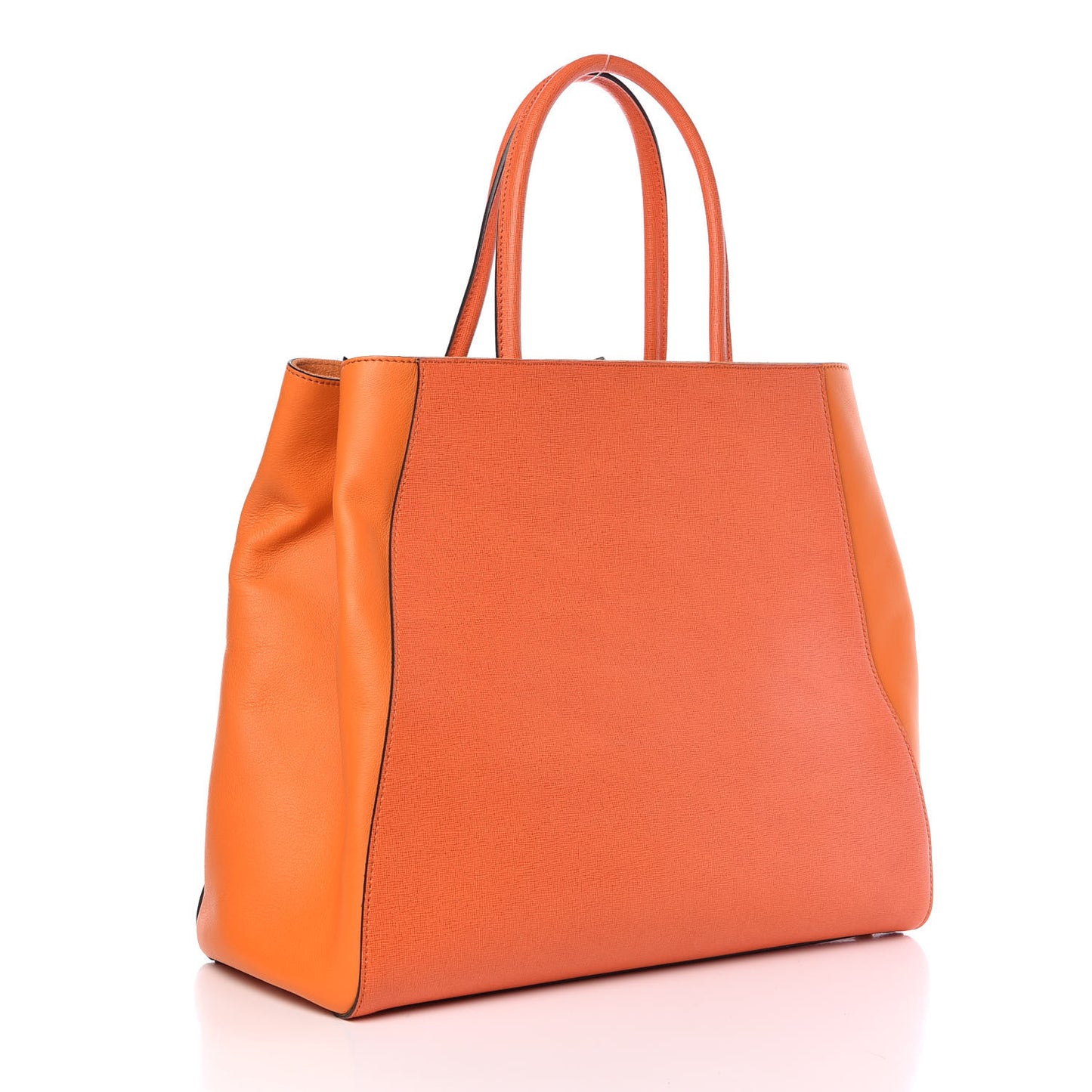 Vitello Elite Large 2Jours Tote Arancio