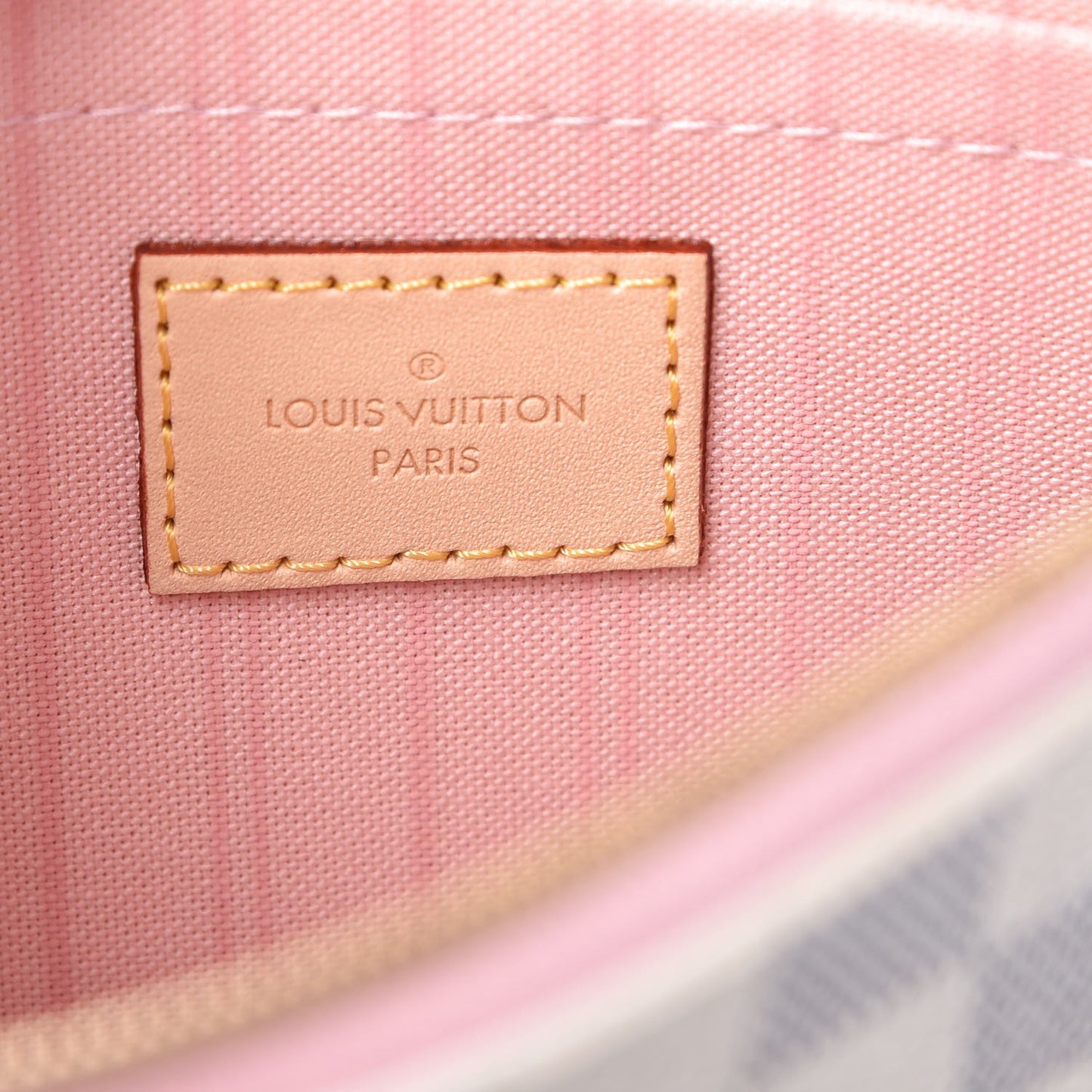 Damier Azur Neverfull MM GM Pochette Rose Ballerine