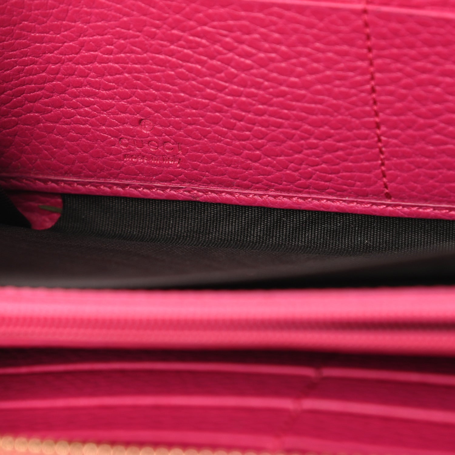 Gucci Dollar Calfskin GG Marmont Zip Around Wallet Box Pink 6 of 13