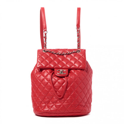 Chanel Lambskin Quilted Small Urban Spirit Backpack Red 1 of 11