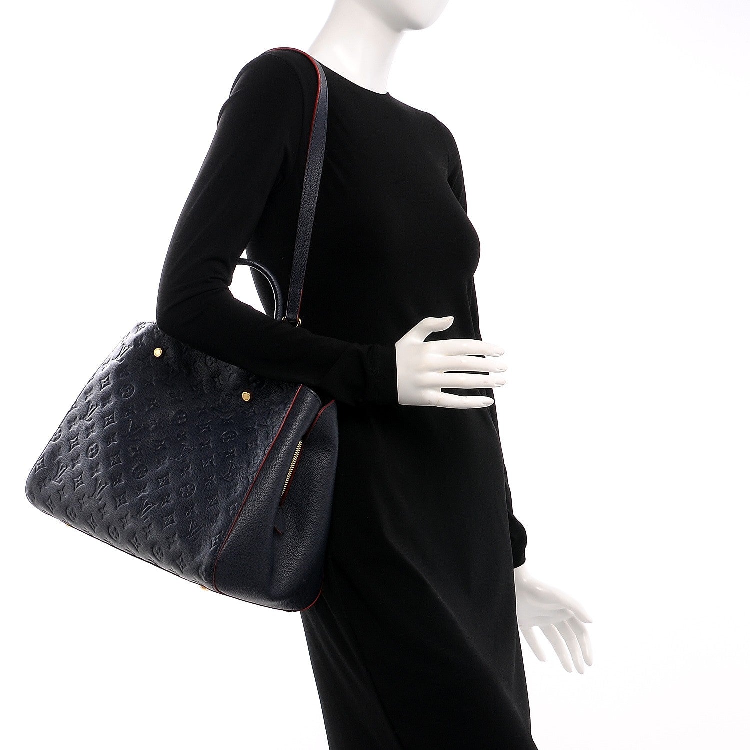 Louis Vuitton Empreinte Montaigne GM Marine Rouge 2 of 9