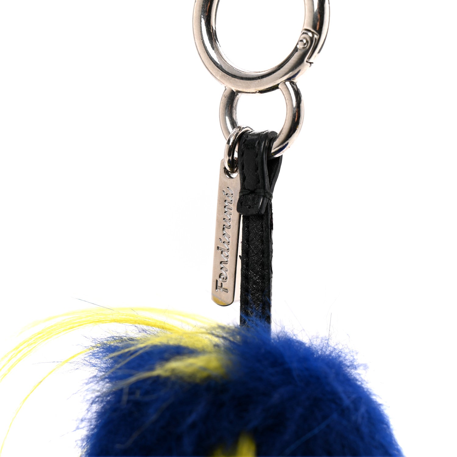Fendi Mink Fur Fendirumi Bug-Kun Monster Bag Bug Charm Pacific Fluo Yellow 7 of 8