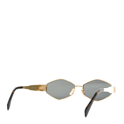Celine Metal Triomphe 02 Sunglasses CL40254U Gold Green 4 of 7
