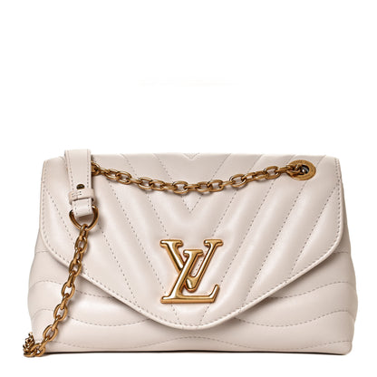 Louis Vuitton Calfskin LV New Wave Chain Bag Ivory 1 of 12