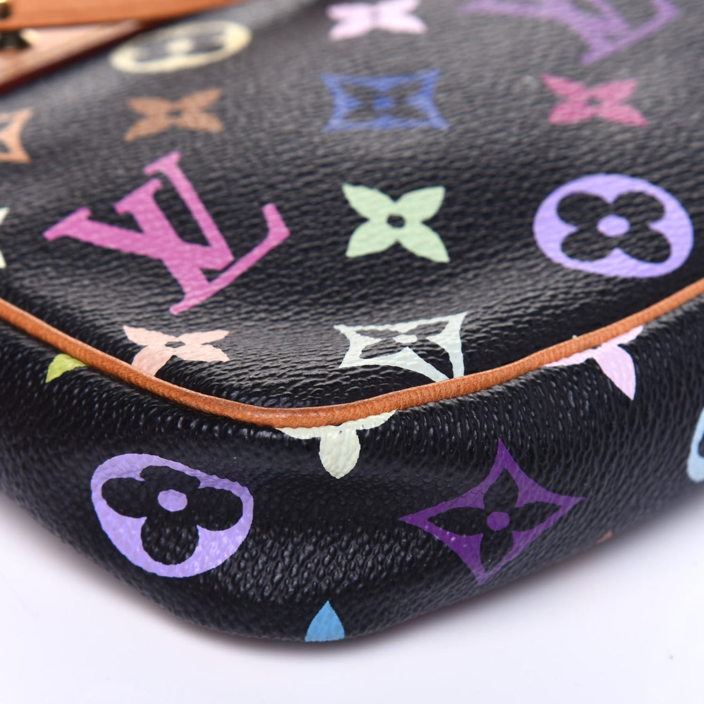 Monogram Multicolor Pochette Accessories Black