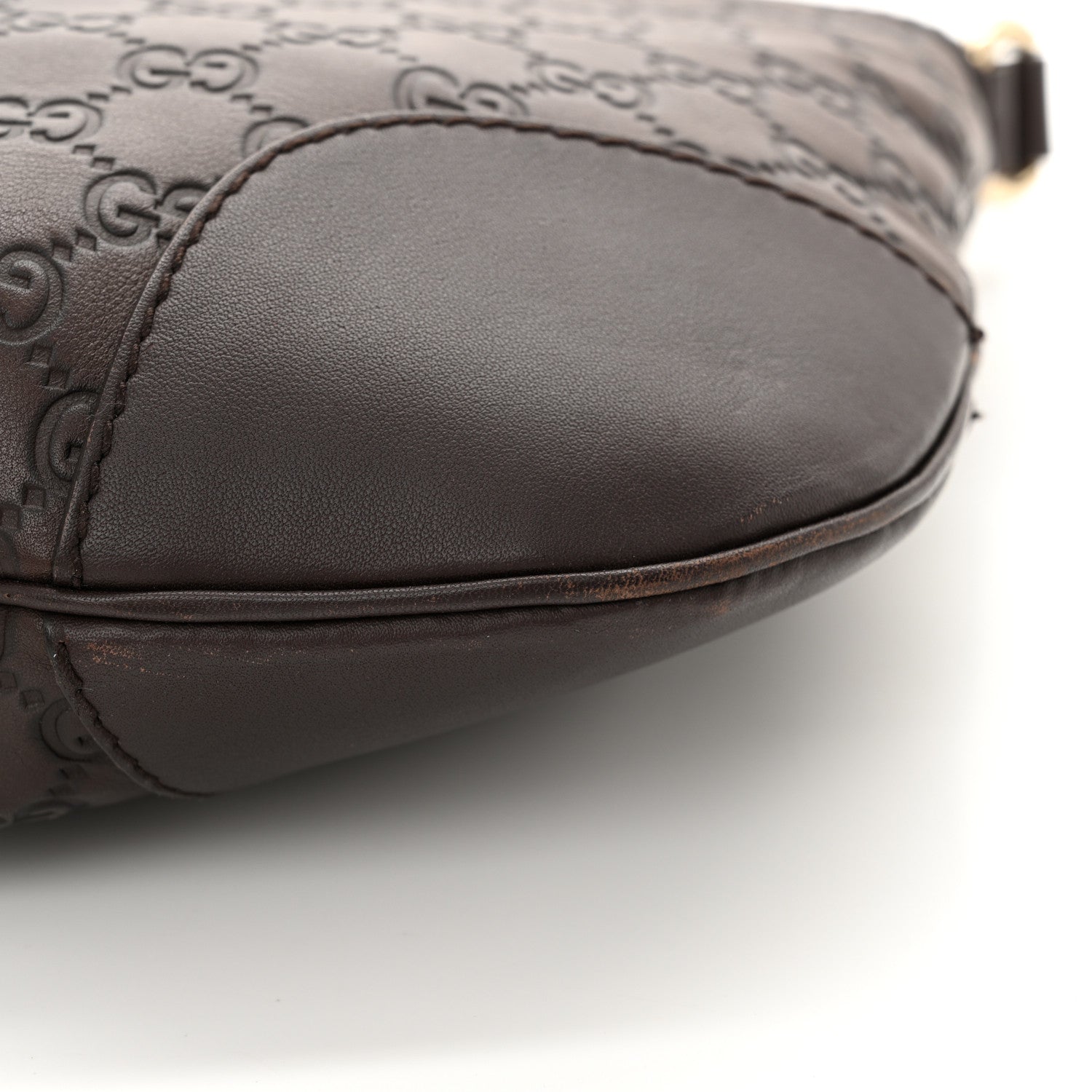 Gucci Guccissima Small Lovely Heart Messenger  Dark Brown 14 of 15