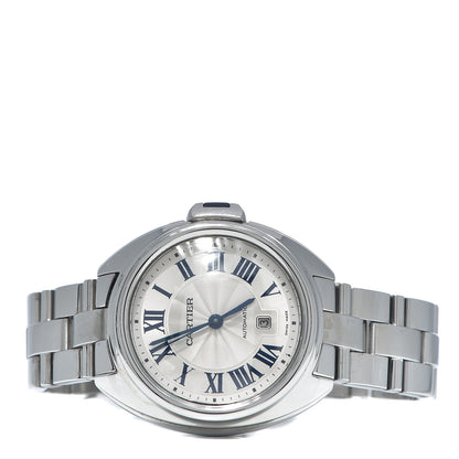 Cartier Stainless Steel 31mm Cle De Automatic Watch 3 of 9