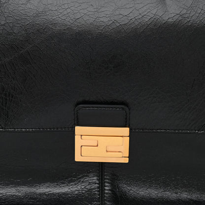 Fendi Agnello Old Shine Large Kan U Shoulder Bag Black 8 of 11