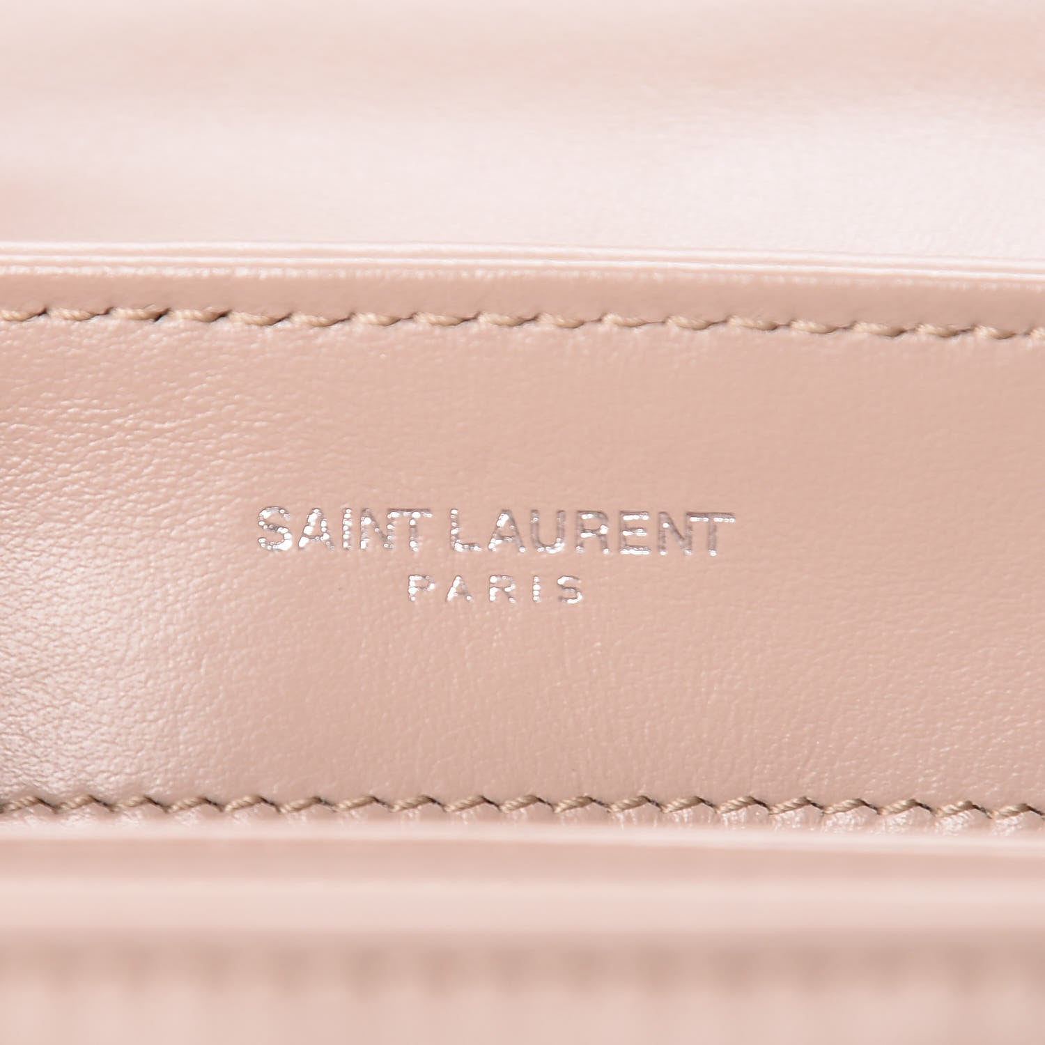 Saint Laurent Calfskin Y Quilted Monogram Toy Loulou Crossbody Bag Dark Beige 7 of 11