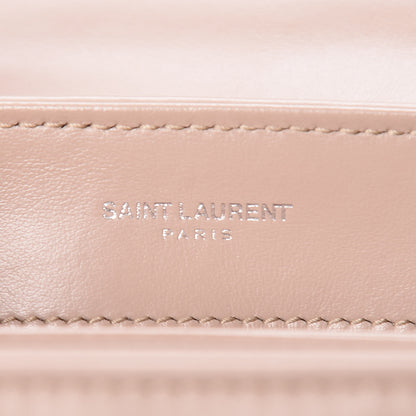 Saint Laurent Calfskin Y Quilted Monogram Toy Loulou Crossbody Bag Dark Beige 7 of 11