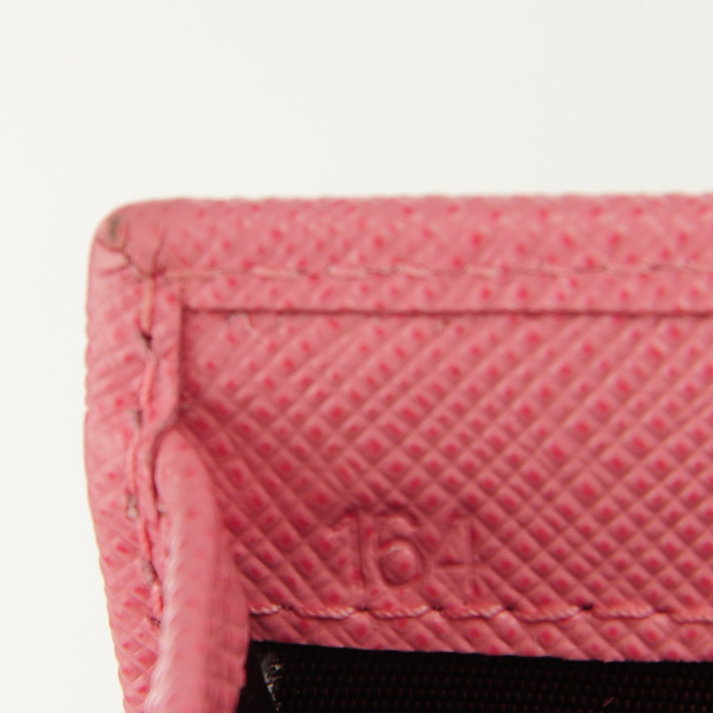 Saffiano Compact Metal Bar Flap Wallet Petalo