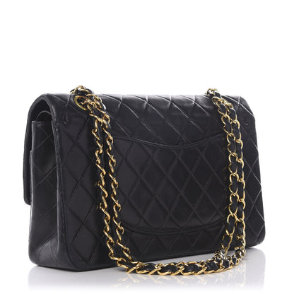Chanel Lambskin Quilted Medium Double Flap Black 2 of 9