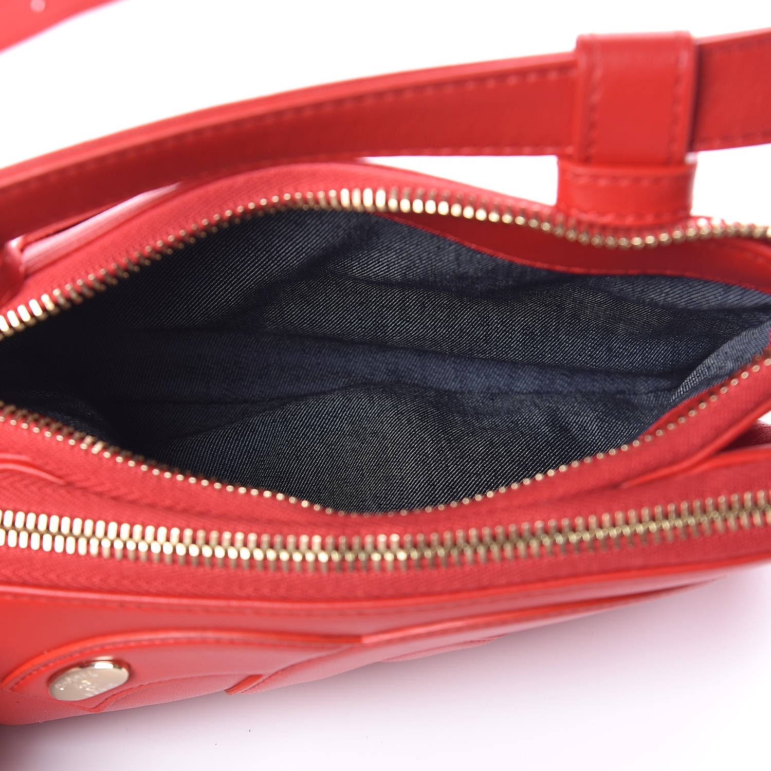 Chanel Lambskin CC Mania Waist Belt Bag Red 9 of 11