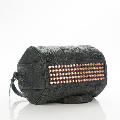 Alexander Wang Pebbled Lambskin Rocco Black Rose Gold Hardware 4 of 12