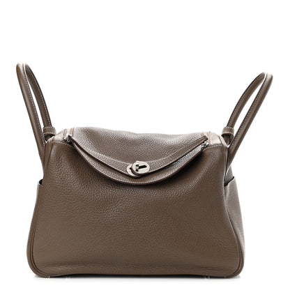 Hermes Taurillon Clemence Lindy 30 Etoupe 1 of 18