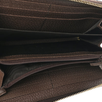 Gucci GG Supreme Monogram Web Ophidia Zip Around Wallet Brown 5 of 7
