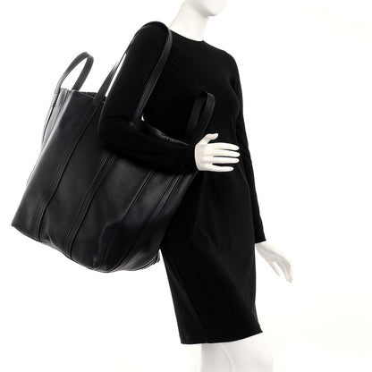 Balenciaga Calfskin Large Laundry Cabas Tote Black 2 of 10