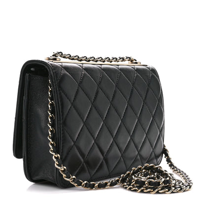 Chanel Lambskin Quilted Trendy CC Wallet On Chain WOC Black 3 of 12