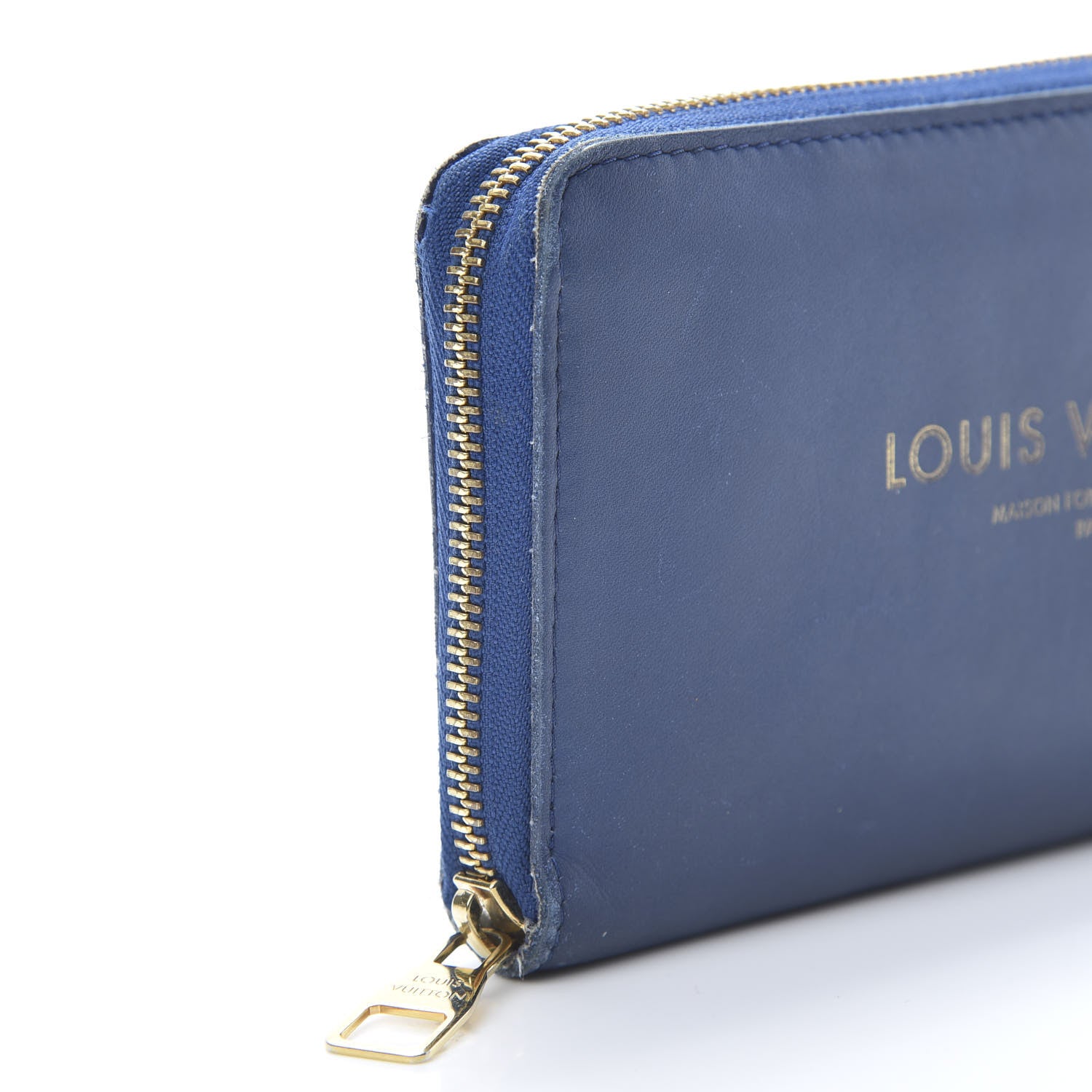 Louis Vuitton Supple Calfskin Paname Flight Zippy Wallet Blue 10 of 15