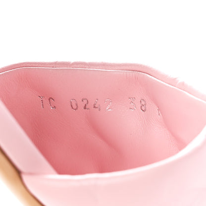 Louis Vuitton Lambskin Embossed Monogram Revival Flat Mules 38 Rose Clair 8 of 8