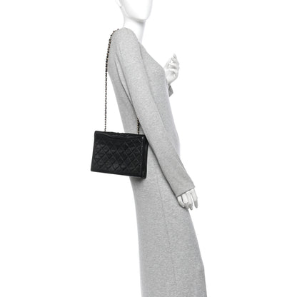 Chanel Lambskin Quilted CC Small Single Flap Black 2 of 14