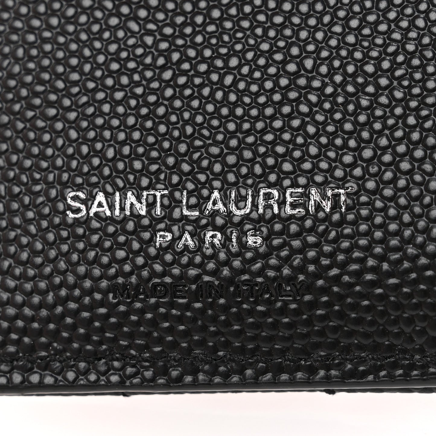 Grain De Poudre Matelasse Chevron Monogram Zipped Card Case Black