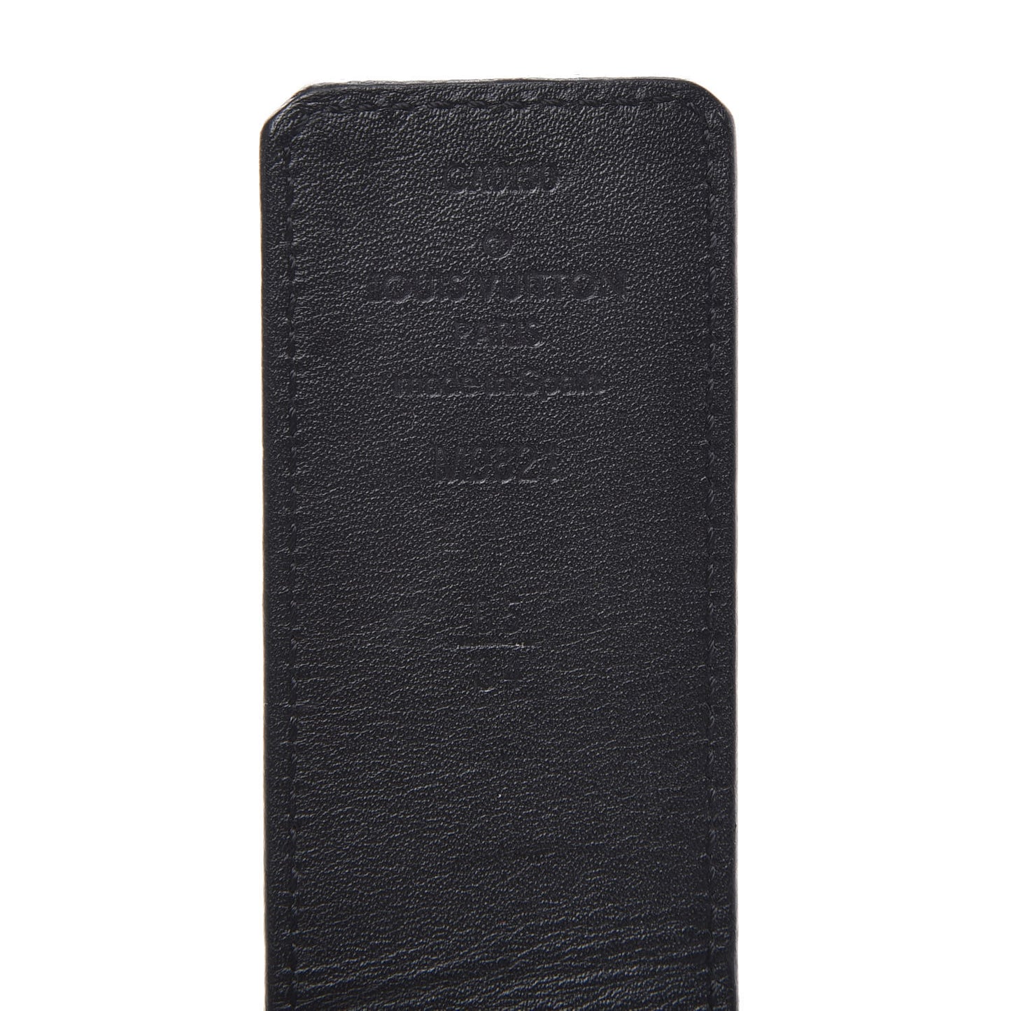 Calfskin Monogram 40mm LV Initiales Reversible Belt 85 34 Black