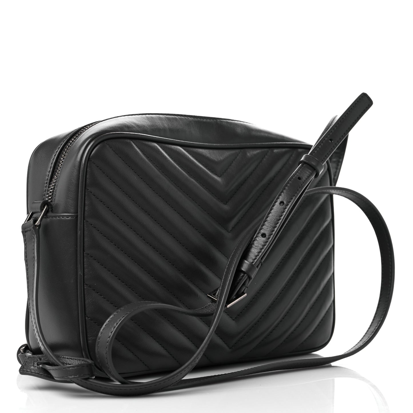 Calfskin Matelasse Monogram Lou Camera Bag Asphalt