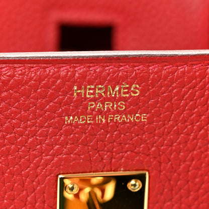 Hermes Togo Birkin 25 Rouge Vif 6 of 11