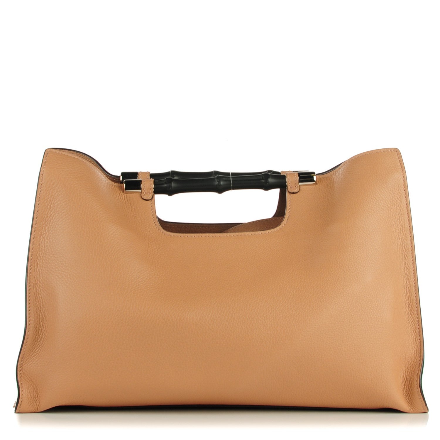 Gucci Calfskin Medium Bamboo Daily Shopper Camelia 1 of 5