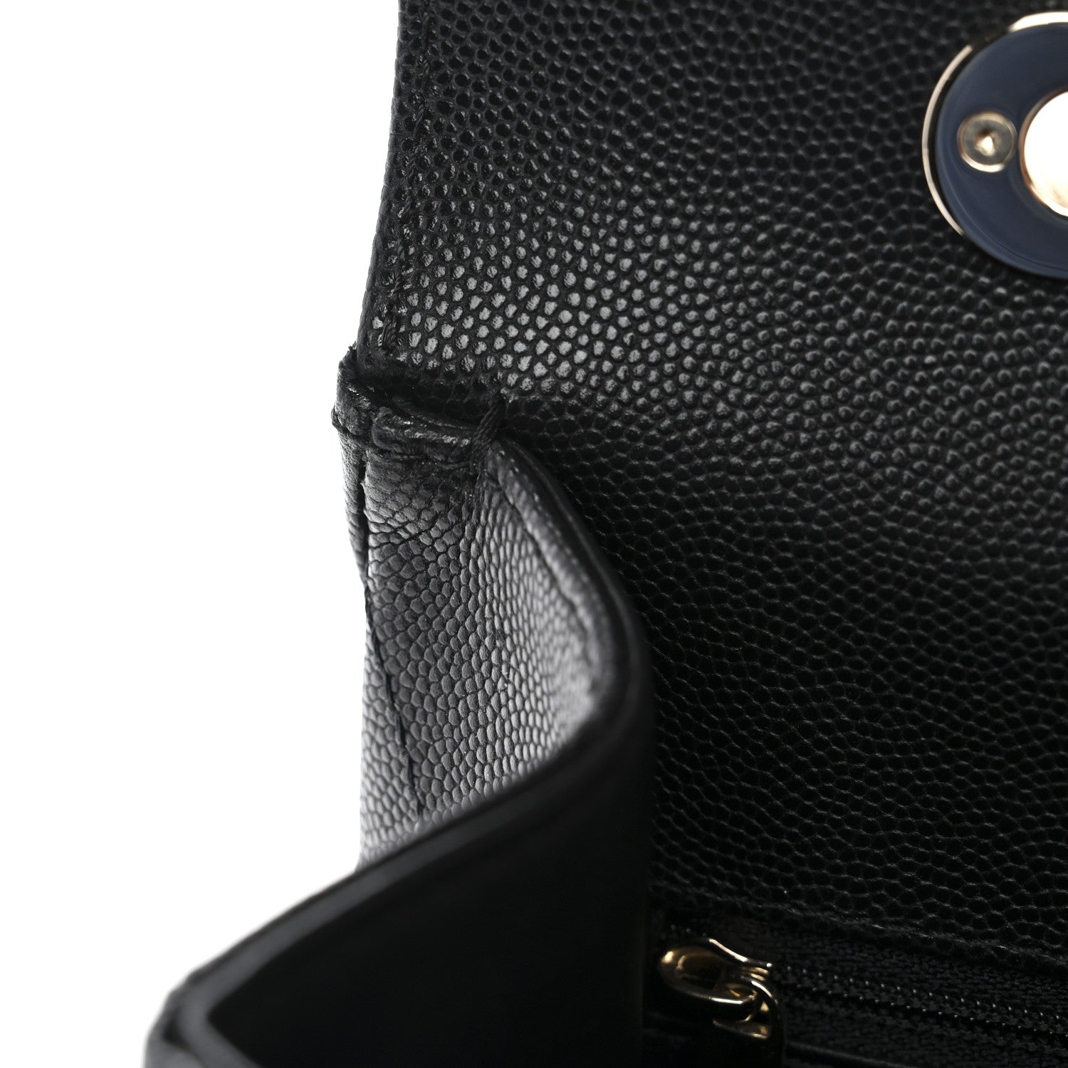 Chanel Caviar Quilted Medium Retro Twist Top Handle Flap Black 11 of 14