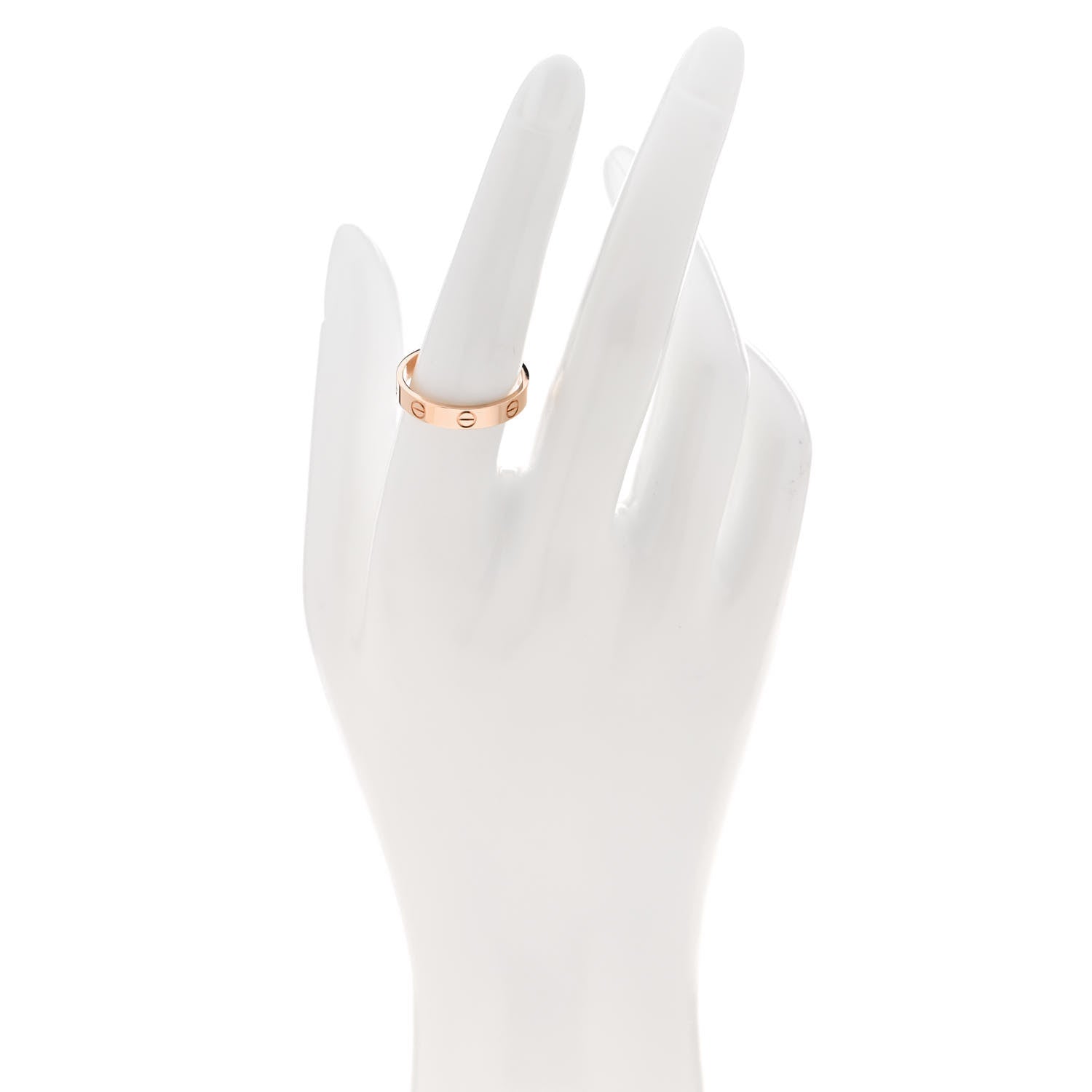 Cartier 18K Pink Gold 3.5mm LOVE Wedding Band Ring 56 7.75 2 of 5