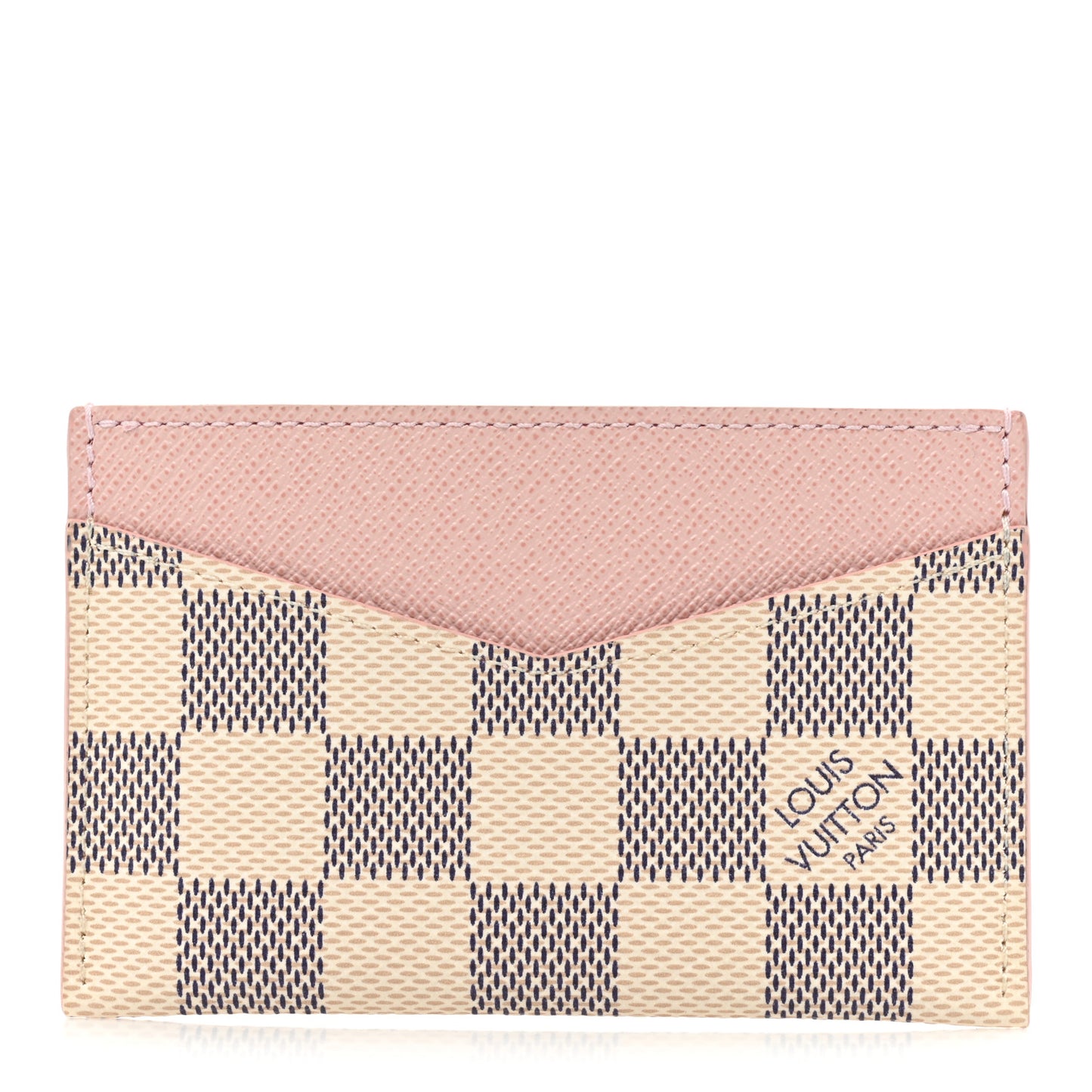 Damier Azur Daily Card Holder Rose Ballerine