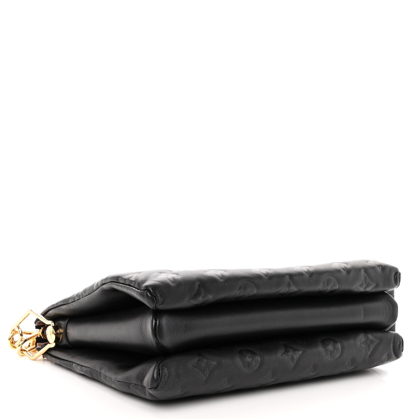 Lambskin Embossed Monogram Coussin PM Black