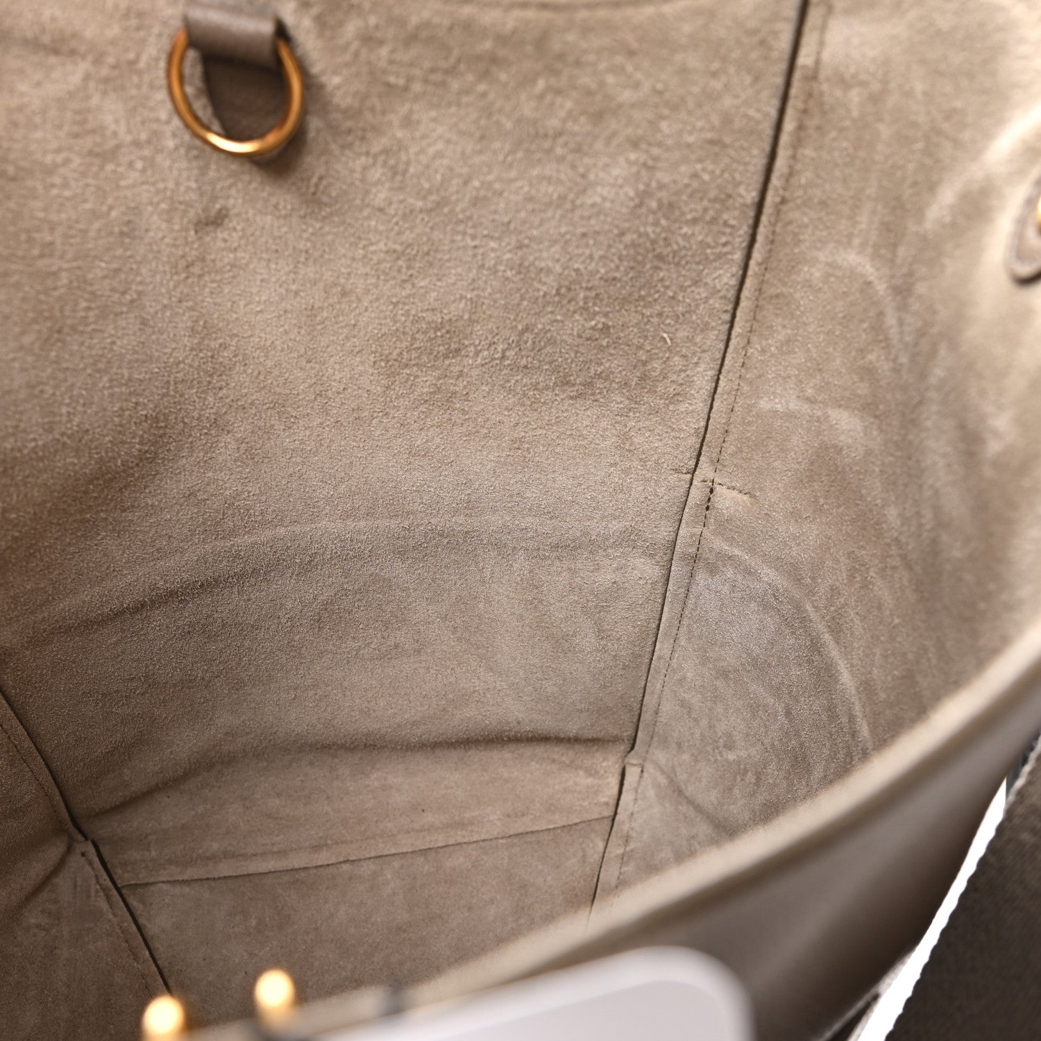 Celine Soft Grained Calfskin Sangle Bucket Bag Taupe 10 of 11