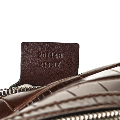 Gucci Crocodile Medium Messenger Bag Brown 6 of 16
