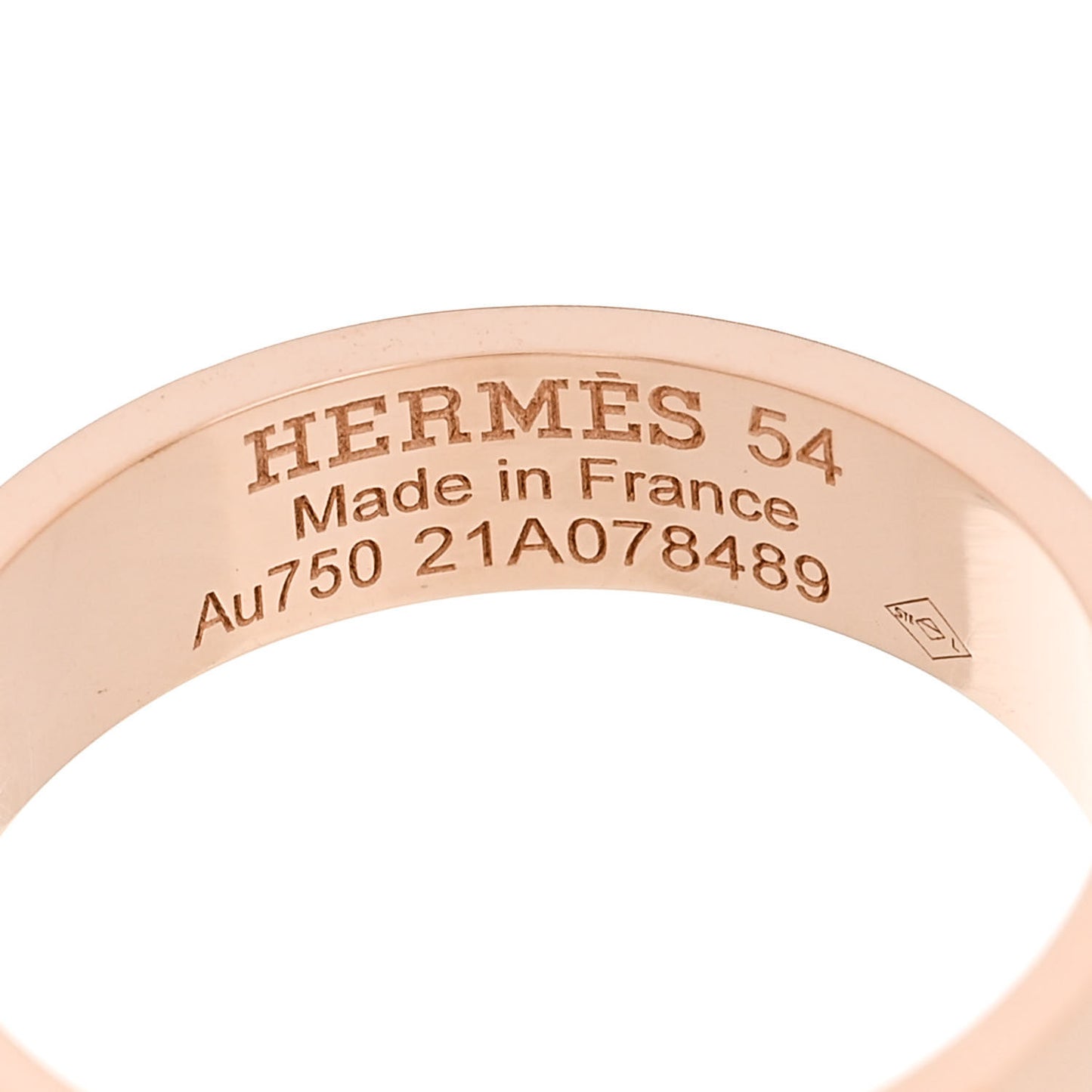 18K Rose Gold Diamond PM Kelly Ring 54 7