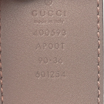 Gucci Calfskin Double G 40mm Belt 90 36 Porcelain Rose 4 of 5