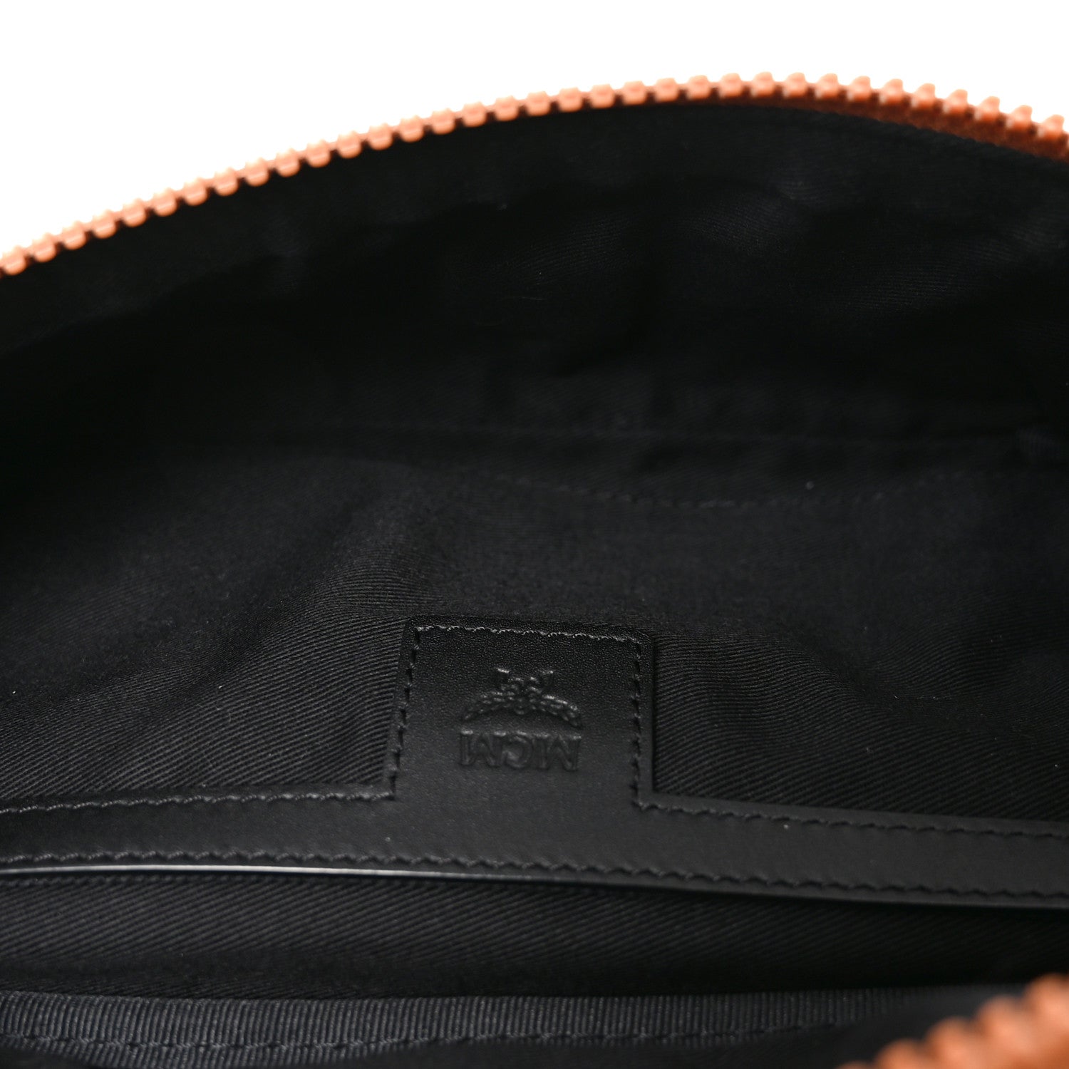 MCM Visetos Small Fusten Belt Bag Black Cognac 4 of 8