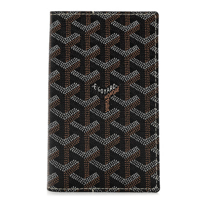 Goyard Goyardine Grenelle Passport Wallet Black Gold 1 of 6