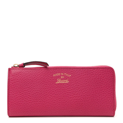 Gucci Dollar Calfskin Swing Zip Wallet Blossom 1 of 8