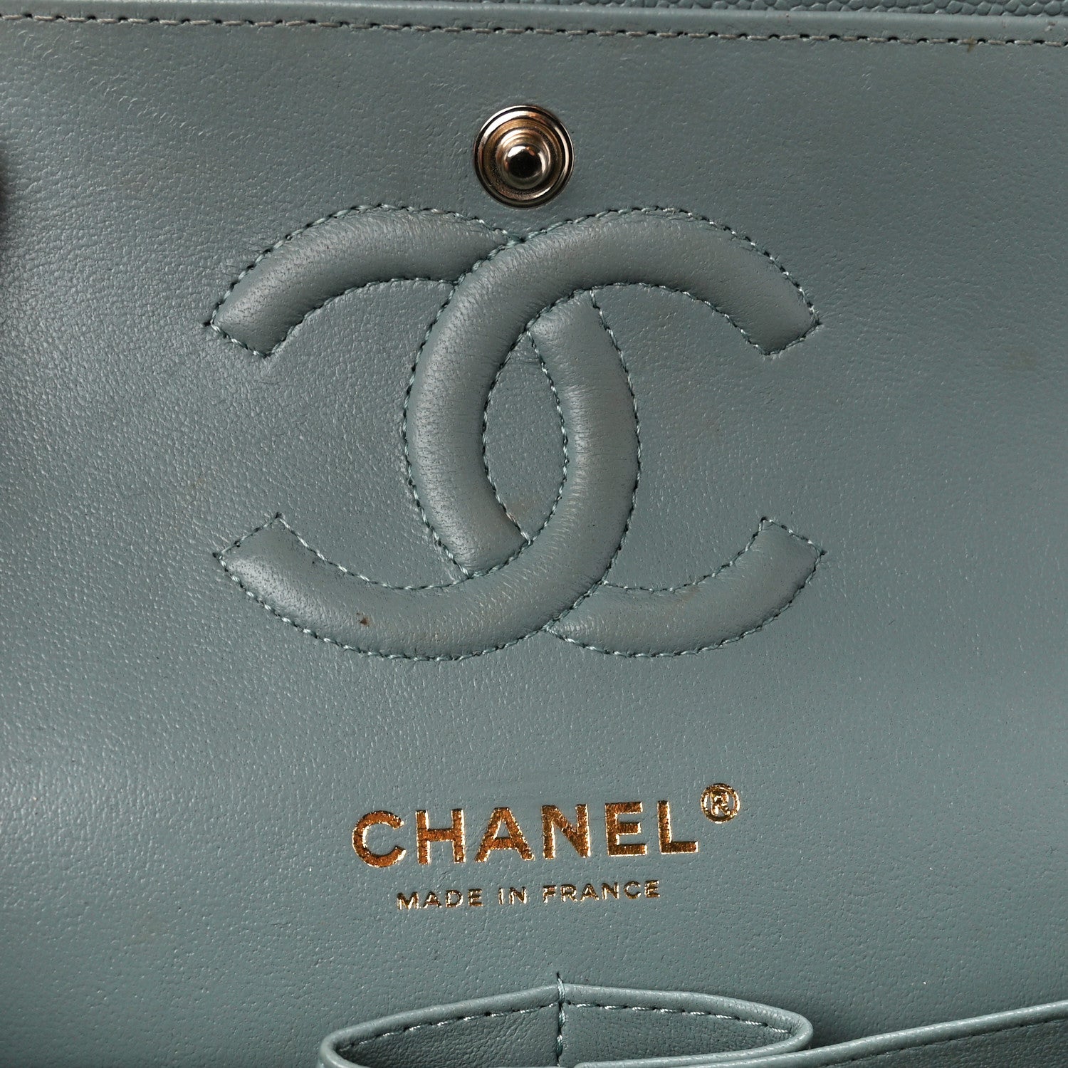 Chanel Caviar Quilted Small Double Flap Grey 6 of 12
