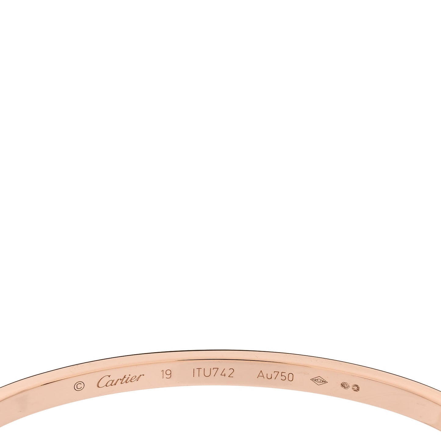 18K Pink Gold Small LOVE Bracelet 19