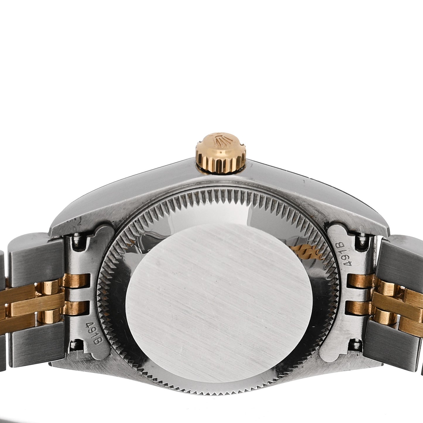 Stainless Steel 18K Yellow Gold Diamond 26mm Oyster Perpetual Datejust Watch Black 76193