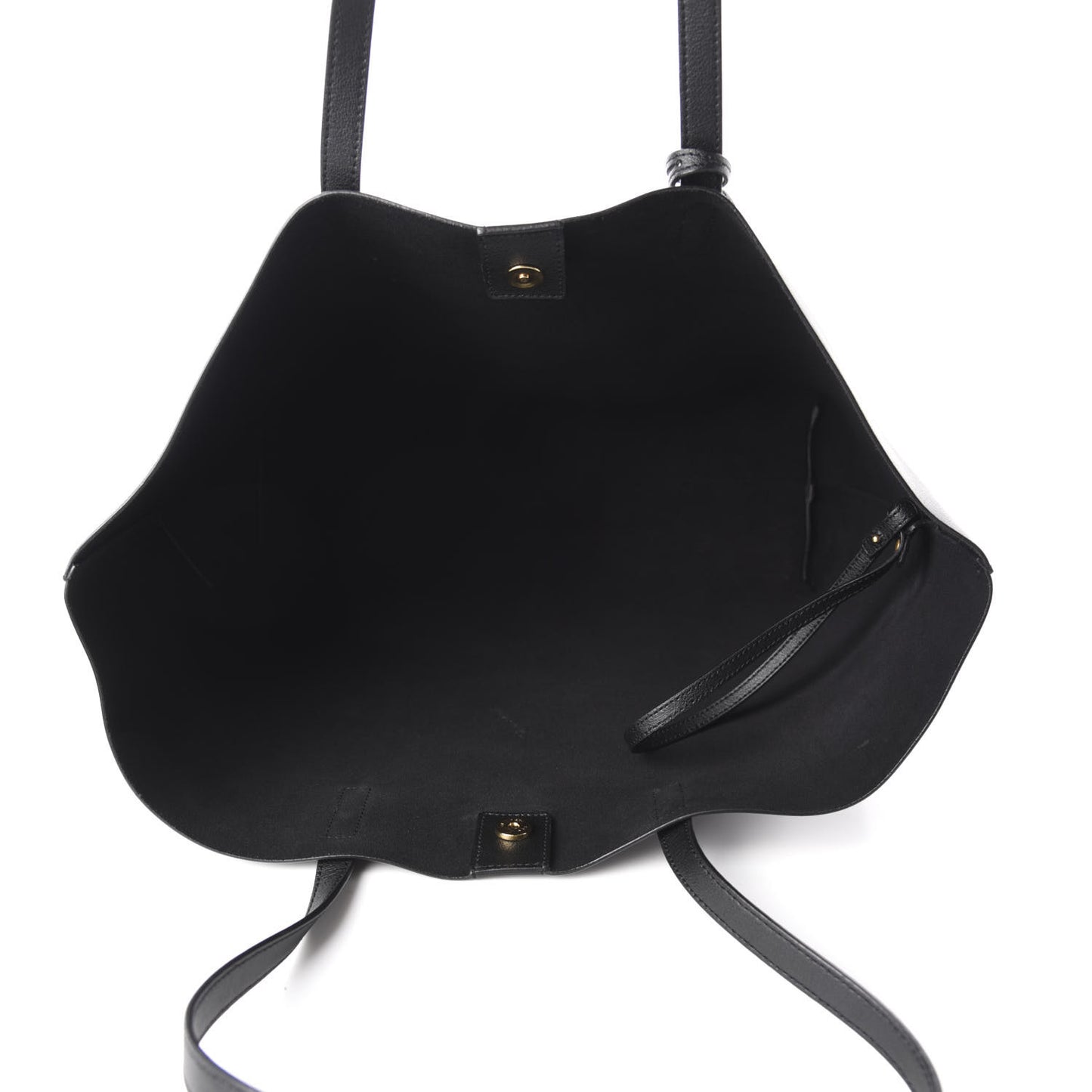 Calfskin Large Shopping Tote Black