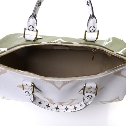 Louis Vuitton Monogram Giant Speedy Bandouliere 30 Kaki Beige 4 of 5