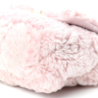 Chanel Shearling Sheepskin Medium Chanel 19 Flap Light Pink 9 of 11