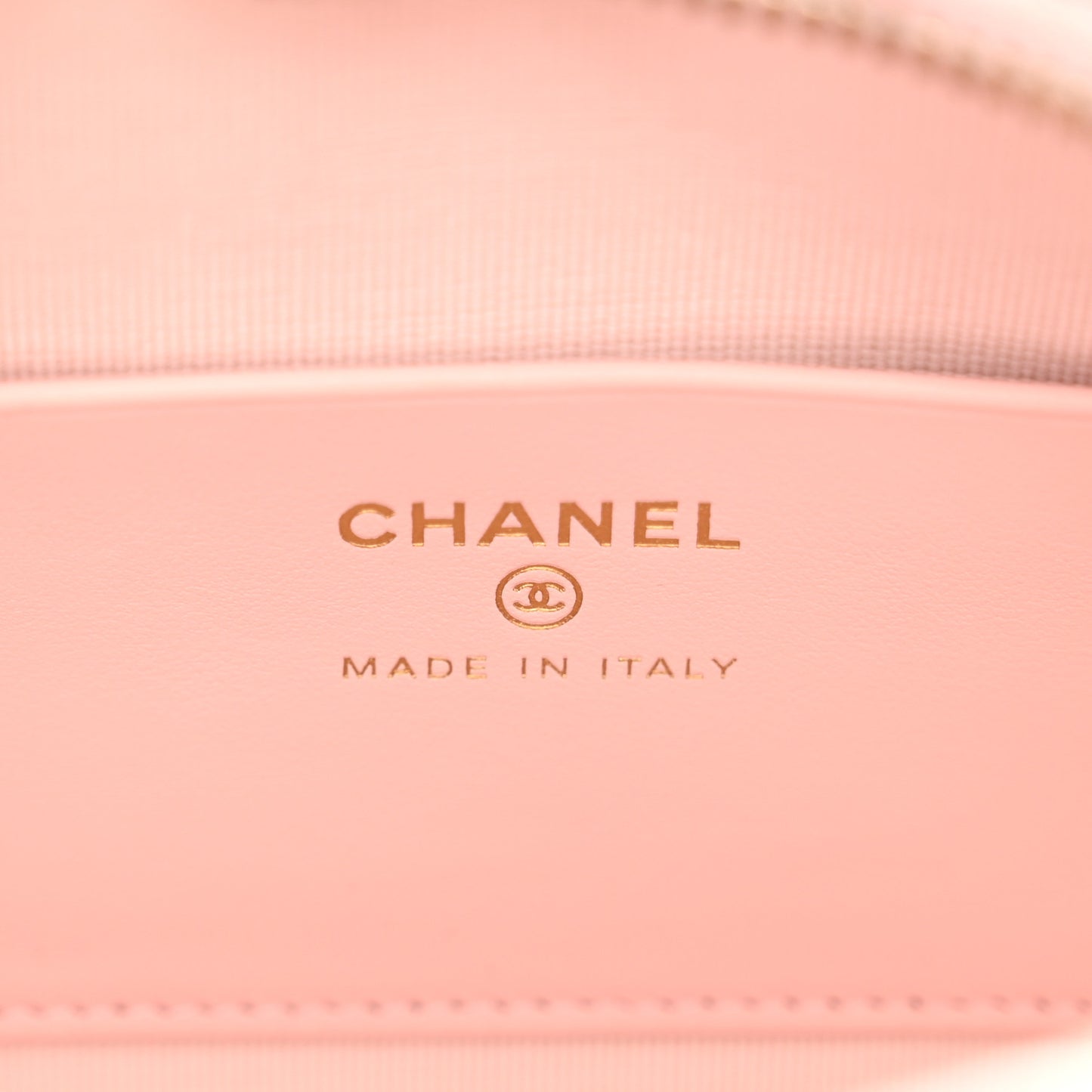 Caviar Quilted Barrel Clutch With Chain Light Pink