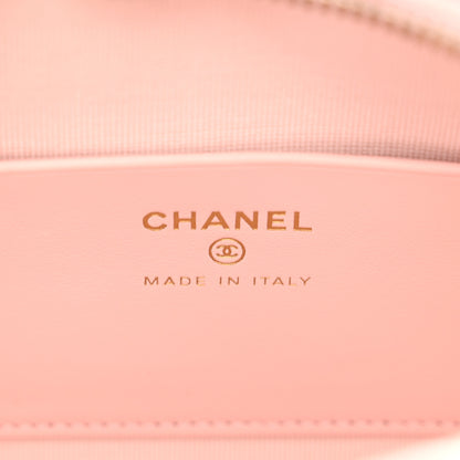 Chanel Caviar Quilted Barrel Clutch With Chain Light Pink 6 of 11