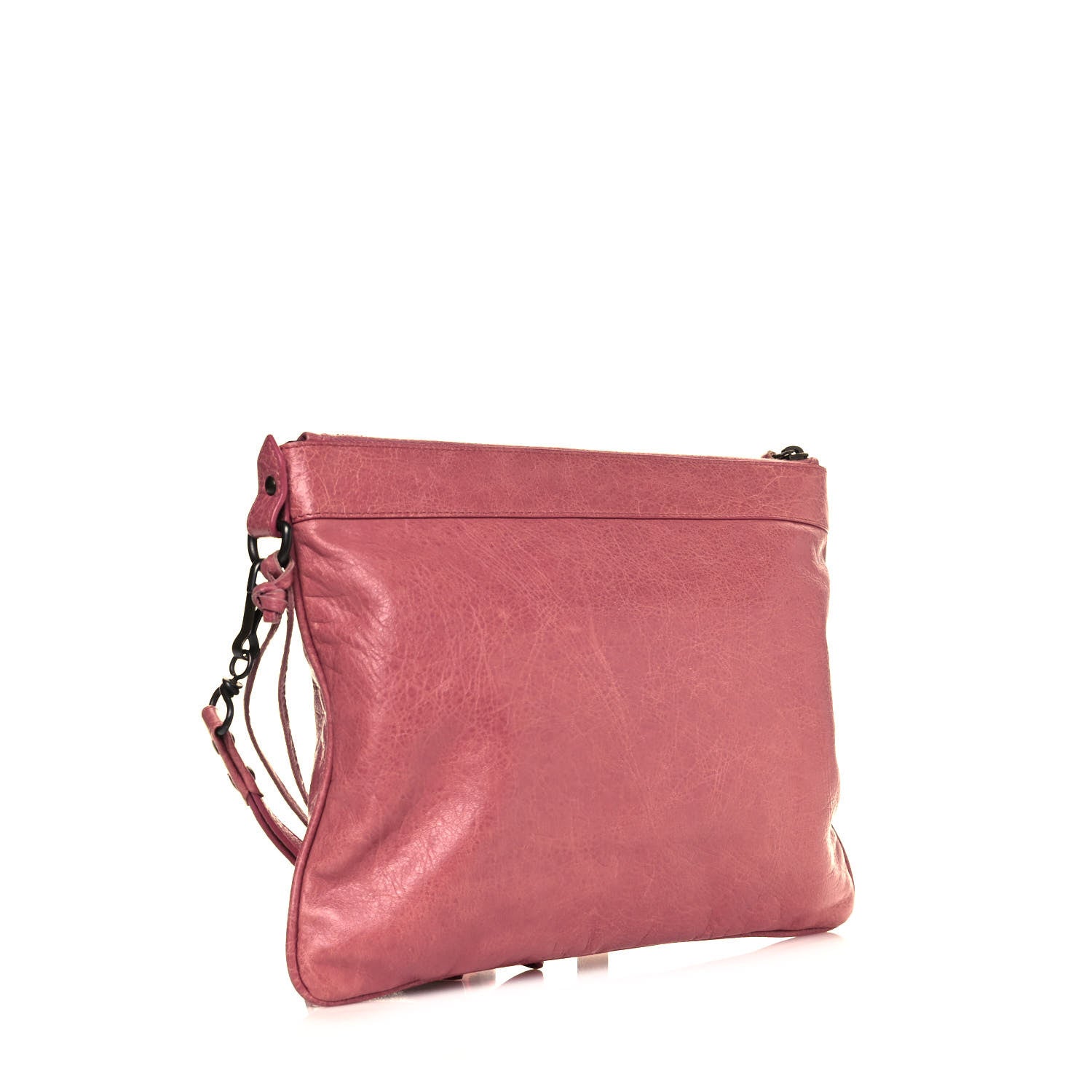 Balenciaga Agneau Classic Hardware Flat Handle Clutch Rose Bruyere 3 of 10